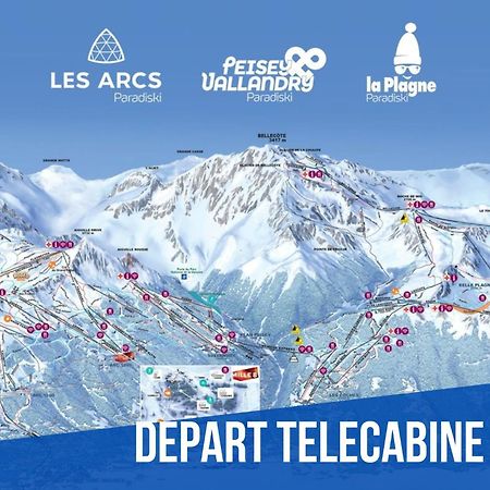 Elegant Et Moderne Avec Vue Montagne Au Coeur De Paradiski - Garage - 8Pers - 90M2 - Sabaudinha La Plagne Buitenkant foto