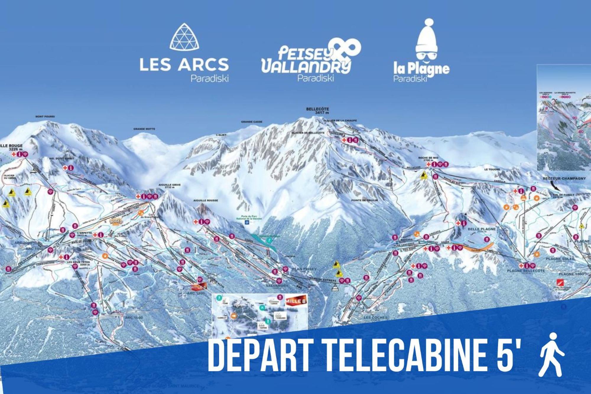 Elegant Et Moderne Avec Vue Montagne Au Coeur De Paradiski - Garage - 8Pers - 90M2 - Sabaudinha La Plagne Buitenkant foto